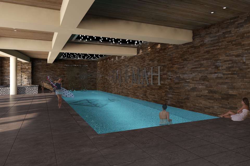 Hotel indoor swimming pool