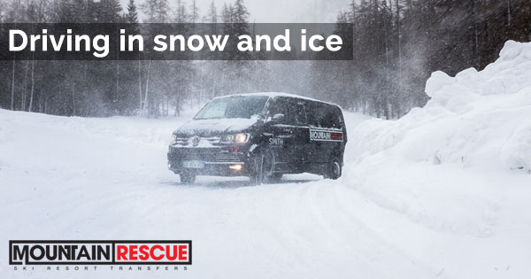 Driving in snow and ice in The French Alps